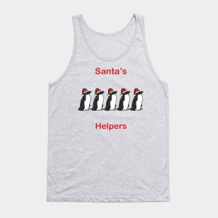 Santas Helpers Christmas Penguins Sweaters Tank Top